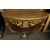 TAV314 - Consolle a goccia, epoca '700, misura cm L 117 x H 90 x P 50  