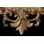 Golden mirror with molding