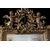 Golden mirror with molding