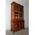 Antica libreria Carlo X Lombarda 1840 tutta noce massello. Restaurata ! vetri soffiati. Mis 129 x 47 . h 230 