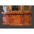 Antique bookcase with three doors showcase, antique wooden bookcase
