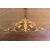 Corner cupboard in walnut with inlays in light wood
