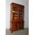 Antica libreria Carlo X Lombarda 1840 tutta noce massello. Restaurata ! vetri soffiati. Mis 129 x 47 . h 230 