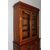 Antica libreria Carlo X Lombarda 1840 tutta noce massello. Restaurata ! vetri soffiati. Mis 129 x 47 . h 230 