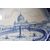 Antico grande piatto maiolica  1915 raffigurante Roma –Piazza San Pietro. Mis 45 Firmato e datato sul retro. Manifattura Francese .