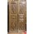 PTCI400 - Porta da ingresso a due battenti in noce, epoca '700, misure cm L 121 x H 230