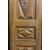 PTCI400 - Porta da ingresso a due battenti in noce, epoca '700, misure cm L 121 x H 230