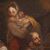 Dipinto italiano paesaggio con scena familiare del XVIII secolo