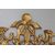 Antica specchiera metà 700 XVIII SEC . Oro zecchino . con bellissima cimasa. Mis 135 x cm 95