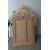 Antica specchiera metà 700 XVIII SEC . Oro zecchino . con bellissima cimasa. Mis 135 x cm 95