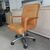 Poltrona Frau girevole da scrivania vintage in pelle modello " P. Forum Managerial bsc " 