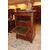 Secretaire francese di metà 1800 stile Impero con bocchette in bronzo e piano in marmo nero