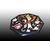 Tavolino ottagonale italiano in marmo con ricchissimo intarsio in pietre dure semipreziose