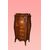 Secretaire riccamente intarsiato con marmo stile Luigi XV del 1800 francese 