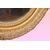 Specchiera ovale francese stile Luigi XV del 1800 dorata foglia oro