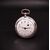 Grande orologio da tasca a verga con cassa in tartaruga e argento, epoca fine 700 