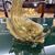 Coppia di candelabri /Candelieri vetro Murano delfini . Manifattura Salviati anni 30 con polvere Oro . Altezza cm 33 