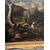 Paesaggio con tuono e figure, olio su tela del ‘700, scuola romana