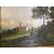 Pittura tavola ad olio 