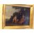 Pittura francese su tela  scena campestre con cornice dorata XVIII sec 