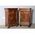 Antica coppia di comodini cappuccini   noce massello Lombardia  1840 . Restaurati  Mis L 49 x 35 . H 80 . 