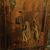 PAN422 - Coppia di pannelli in legno, intarsiati e dipinti, epoca '800, misure cm L 40 x H 72
