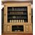 LIB158 - N°3 mobili libreria laccati e dipinti, epoca I metà '800, misure cm L 222/257 x H 278 x P 40