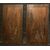 PAN422 - Coppia di pannelli in legno, intarsiati e dipinti, epoca '800, misure cm L 40 x H 72