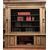 LIB158 - N°3 mobili libreria laccati e dipinti, epoca I metà '800, misure cm L 222/257 x H 278 x P 40