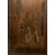 PAN422 - Coppia di pannelli in legno, intarsiati e dipinti, epoca '800, misure cm L 40 x H 72