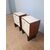 COPPIA DI PICCOLI COMODINI DESIGN ANNI '50 - '60 IN MOGANO E PERGAMENA