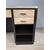 SCRIVANIA CATTEDRA ART DECO IN LEGNO LACCATO NERO E PERGAMENA 1930-40