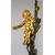Coppia di grandi candelabri a quattro luci in legno laccato e dorato, Genova, XIX secolo