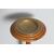 Antico posacenere da terra art deco 1940 in noce massello e ottone. Alto cm 65