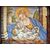 Formella in maiolica policroma raffigurante Madonna con Bambino.Bottega Gentili,Castelli d’Abruzzo.