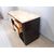SCRIVANIA CATTEDRA ART DECO IN LEGNO LACCATO NERO E PERGAMENA 1930-40