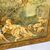 Antico grande succo erba XIX secolo dipinto su tela . Scena galante  Mis 152 x 112 