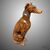 Ancient ceramic dog from the early 1900s     