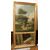specc167 fireplace mirror with painting, tot. cm 80 x 151 h     