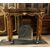 chl143 faux wood lacquered wood fireplace, cm 157 xh 123, prof. cm     