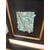 Coppia di consolle art deco in legno nero e pergamena con decori a bassorilievo