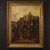 French painting with soldiers and horses from the 19th century