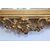Coppia vetrine espositori in legno dorato seconda metà 800
