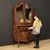 Inlaid wood Genoese trumeau from the 20th century