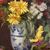 DIPINTI ANTICHI DI FIORI, NATURE MORTE CON MARGHERITE E LILLÁ, OLIO SU TELA, DELL 800. 