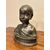 Busto di bronzo di un ragazzo dell'800