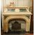 chm400 fireplace in yellow marble, ep.&#39;800, 160 x h155 cm     