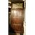 pti612 - door in poplar and chestnut, mis. max 117 cm x 282 h     