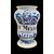 Vaso albarello in maiolica con decoro a motivi vegetali,uccelli e serpenti.Ferniani,Faenza.