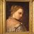 Dipinto ritratto di giovane nobildonna del XIX secolo